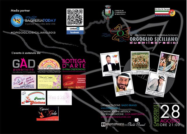 Pieghevole Premio Orgoglio Siciliano 2013