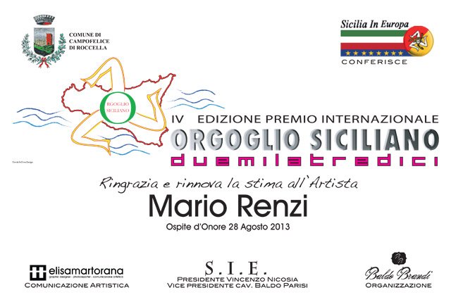 targa premio orgoglio siciliano 2013