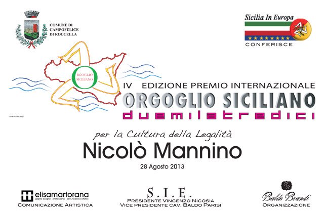targa premio orgoglio siciliano 2013
