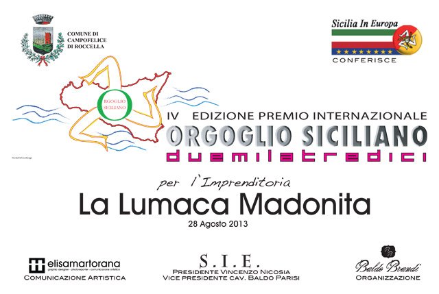 targa premio orgoglio siciliano 2013