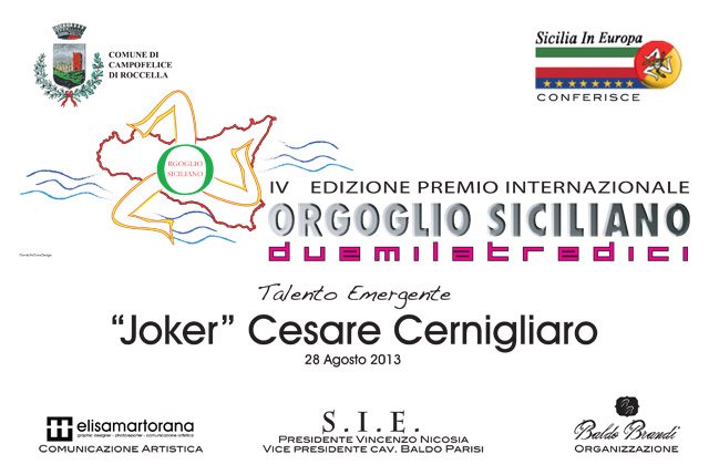 targa premio orgoglio siciliano 2013